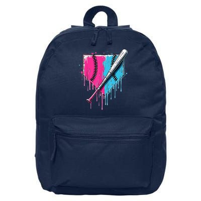 Baseball Home Plate Drip With Sprinkles Drip Ice Cream Bat 16 in Basic Backpack