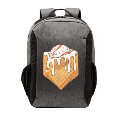 Baseball Home Plate Ice Cream Drip Fun Sports Lover Vector Backpack