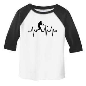 Baseball Heartbeat Pulse Funny Gift Toddler Fine Jersey T-Shirt