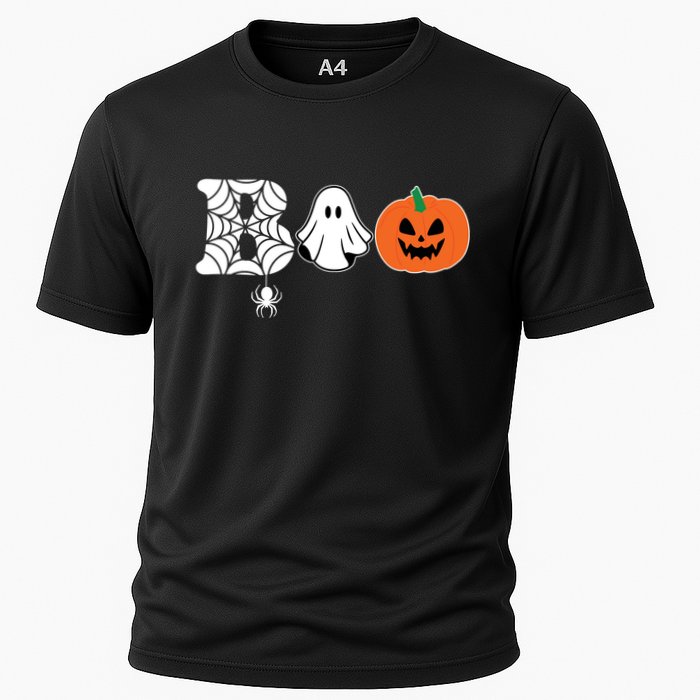 Boo Halloween Pumpkin Festive Cooling Performance Crew T-Shirt