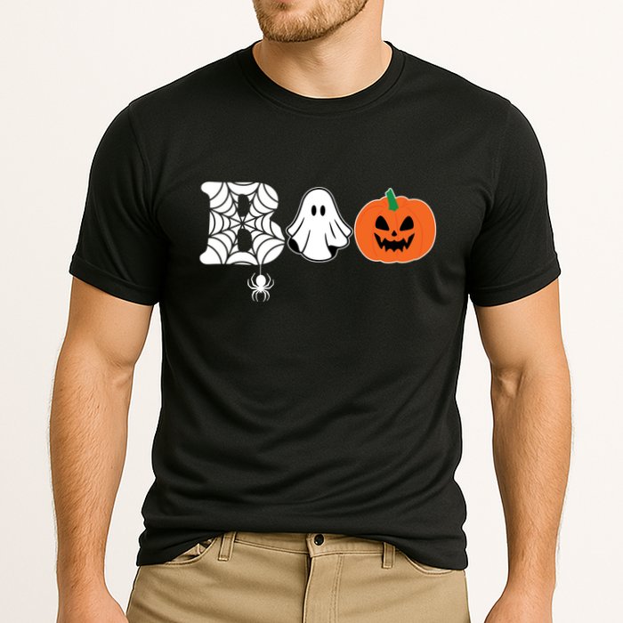 Boo Halloween Pumpkin Festive Cooling Performance Crew T-Shirt