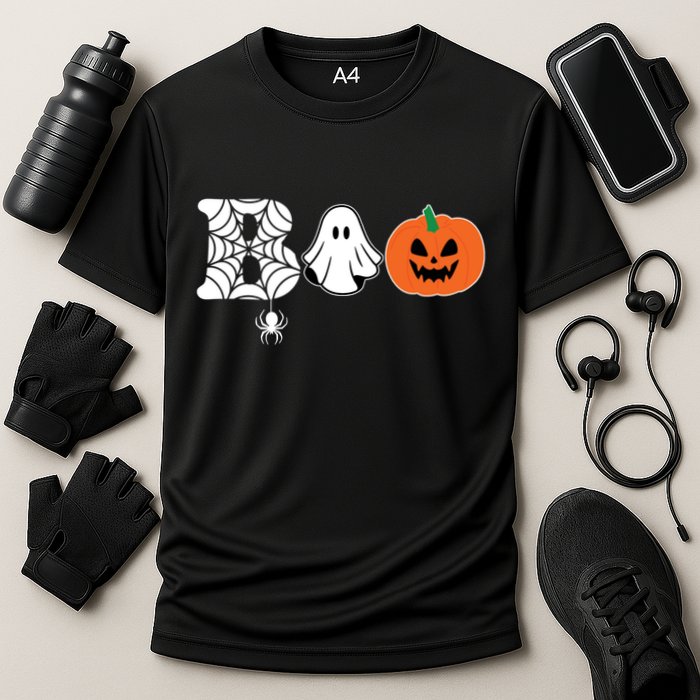 Boo Halloween Pumpkin Festive Cooling Performance Crew T-Shirt