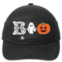 Boo Halloween Pumpkin Festive 7-Panel Snapback Hat