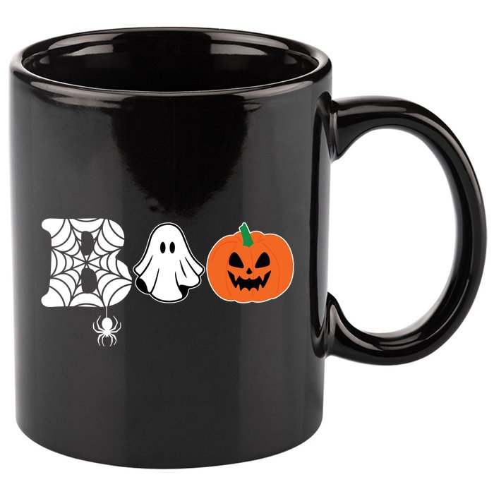 Boo Halloween Pumpkin Festive 11oz C Handle Ceramic Mug