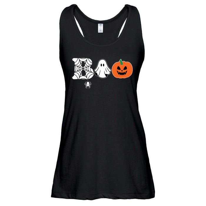 Boo Halloween Pumpkin Festive Ladies Essential Flowy Tank