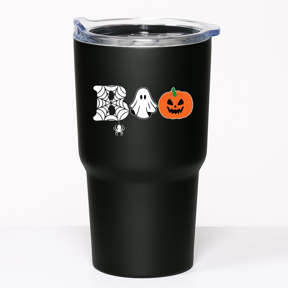 Boo Halloween Pumpkin Festive Tumbler