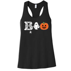 Boo Halloween Pumpkin Festive Women's Racerback Tank