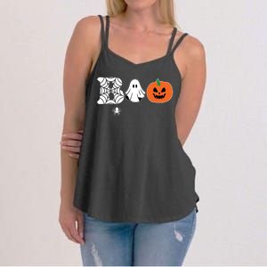 Boo Halloween Pumpkin Festive Women's Strappy Tank