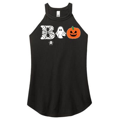 Boo Halloween Pumpkin Festive Women’s Perfect Tri Rocker Tank