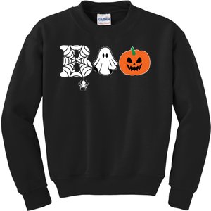 Boo Halloween Pumpkin Festive Kids Sweatshirt