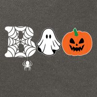 Boo Halloween Pumpkin Festive Cotton Canvas Backpack