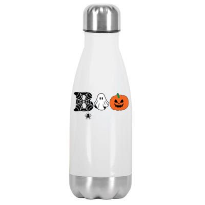 Boo Halloween Pumpkin Festive Stainless Steel Insulated Water Bottle