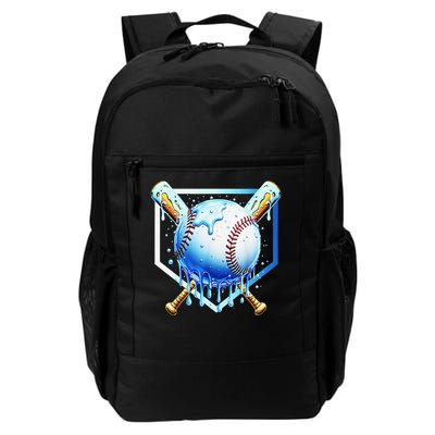 Baseball Home Plate Ice Cream Drip Sprinkles Drip Backpack