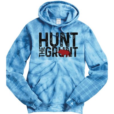 Boar Hog Pig Hunting Hunt The Grunt Funny Hog Hunter Tie Dye Hoodie