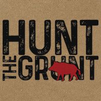 Boar Hog Pig Hunting Hunt The Grunt Funny Hog Hunter Cotton Canvas Backpack
