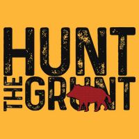 Boar Hog Pig Hunting Hunt The Grunt Funny Hog Hunter Sustainable Knit Beanie