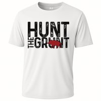 Boar Hog Pig Hunting Hunt The Grunt Funny Hog Hunter Cooling Performance Crew T-Shirt