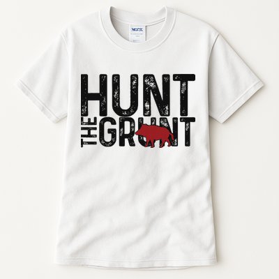 Boar Hog Pig Hunting Hunt The Grunt Funny Hog Hunter Tall T-Shirt