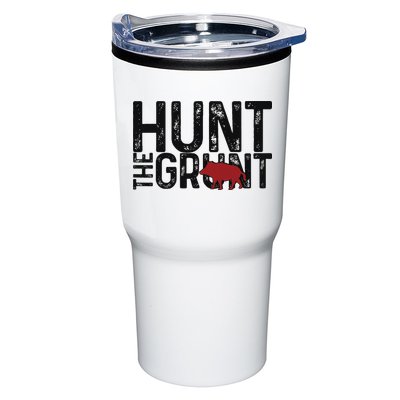 Boar Hog Pig Hunting Hunt The Grunt Funny Hog Hunter Tumbler