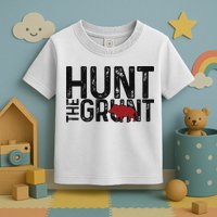 Boar Hog Pig Hunting Hunt The Grunt Funny Hog Hunter Toddler T-Shirt
