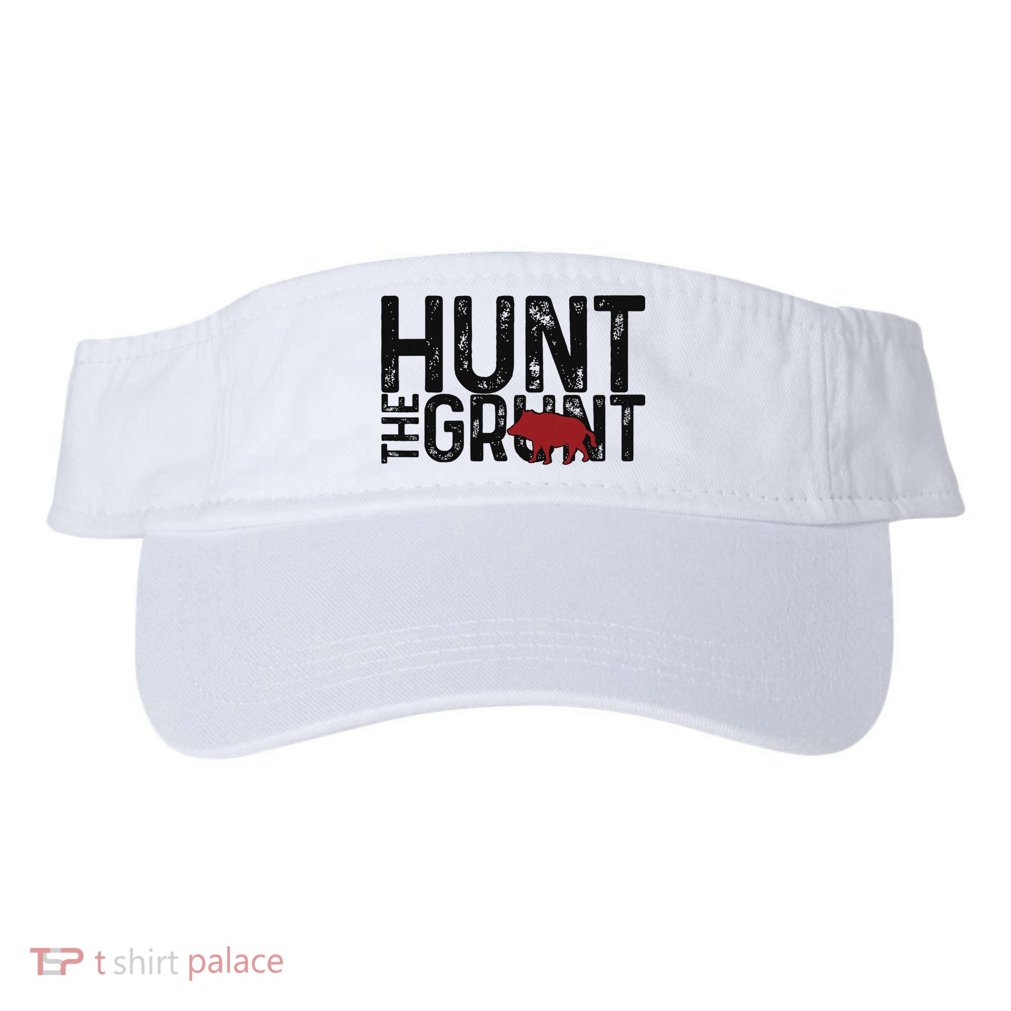 Boar Hog Pig Hunting Hunt The Grunt Funny Hog Hunter Visor