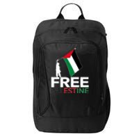 Boy Hold Palestine Flag I Love Free Palestine Gaza City Backpack