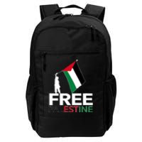 Boy Hold Palestine Flag I Love Free Palestine Gaza Daily Commute Backpack