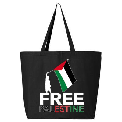 Boy Hold Palestine Flag I Love Free Palestine Gaza 25L Jumbo Tote