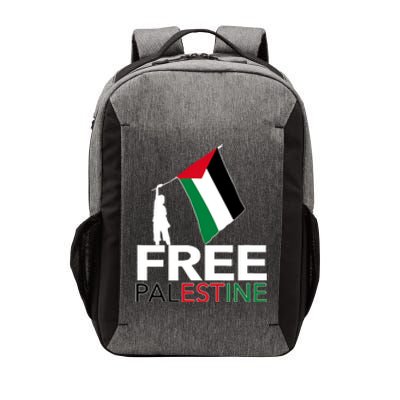 Boy Hold Palestine Flag I Love Free Palestine Gaza Vector Backpack