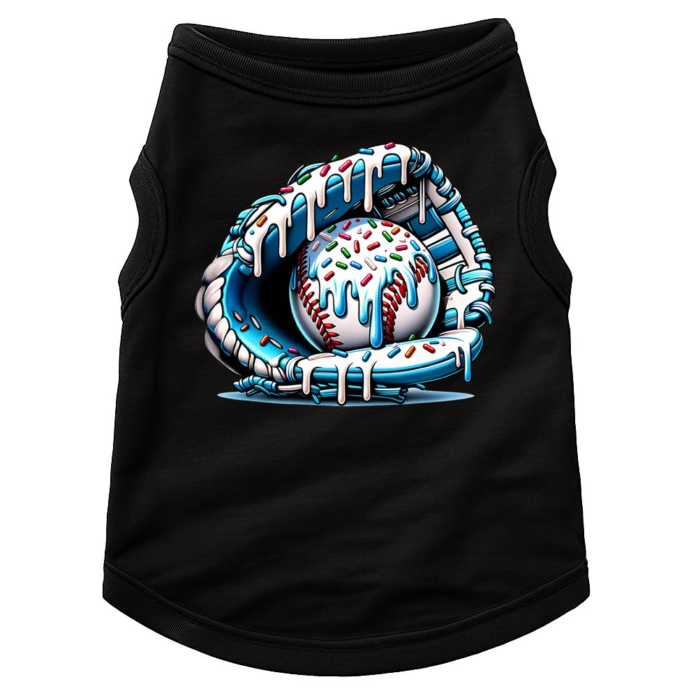 Baseball Home Plate Drip Boys Baseball Bat, Baseball Drip  Doggie Tank
