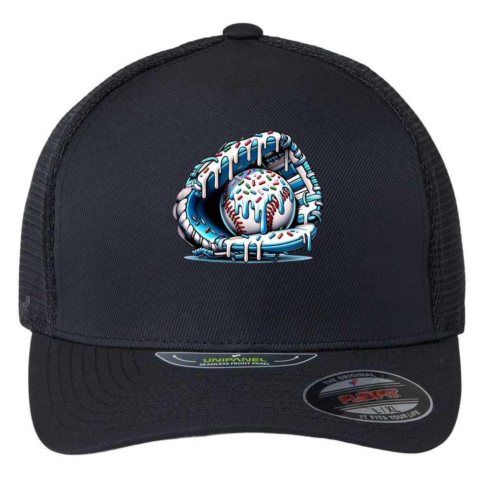 Baseball Home Plate Drip Boys Baseball Bat, Baseball Drip  Flexfit Unipanel Trucker Cap