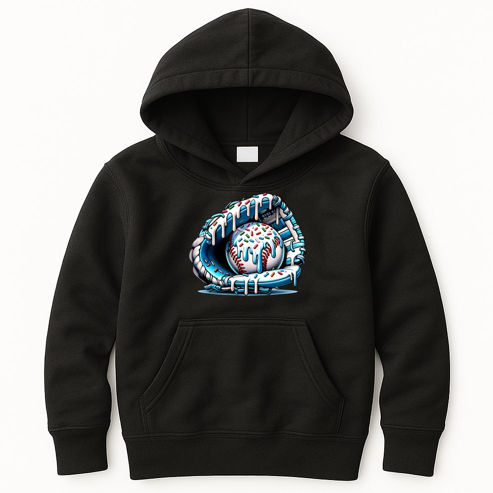 Baseball Home Plate Drip Boys Baseball Bat, Baseball Drip  Kids Hoodie