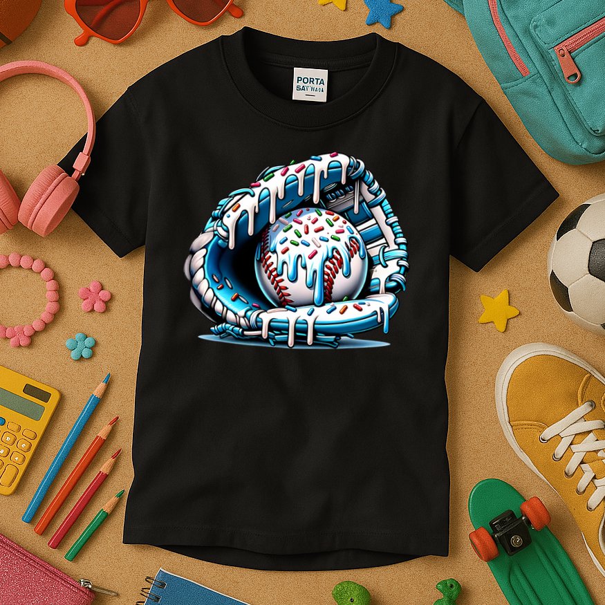 Baseball Home Plate Drip Boys Baseball Bat, Baseball Drip  Kids T-Shirt