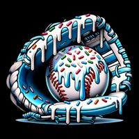 Baseball Home Plate Drip Boys Baseball Bat, Baseball Drip  Kids T-Shirt