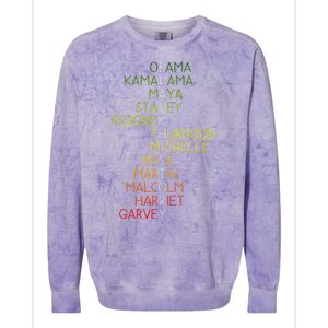 Black History Pride Month Colorblast Crewneck Sweatshirt