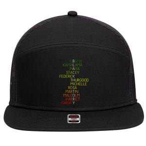 Black History Pride Month 7 Panel Mesh Trucker Snapback Hat