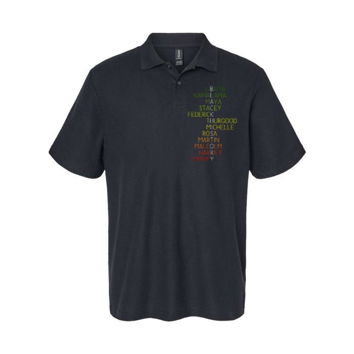 Black History Pride Month Softstyle Adult Sport Polo