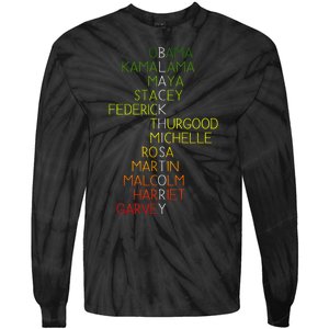 Black History Pride Month Tie-Dye Long Sleeve Shirt