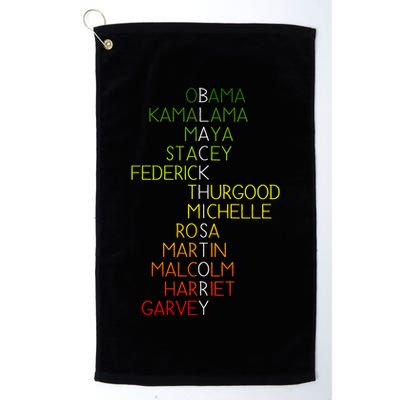 Black History Pride Month Golf Towel