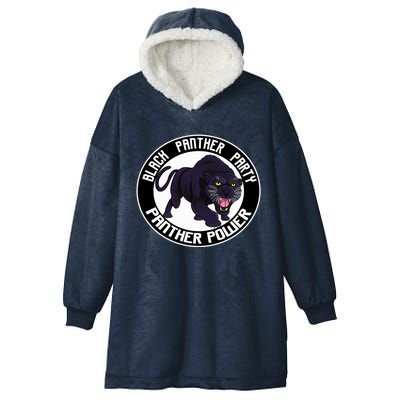 Black History Panther Party Gift Hooded Wearable Blanket