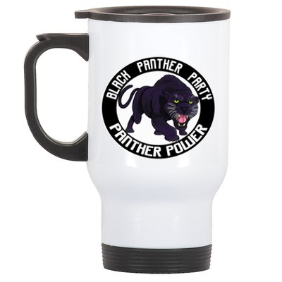 Black History Panther Party Gift Stainless Steel Travel Mug