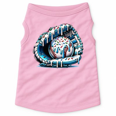 Baseball Home Plate Drip  Doggie Tank