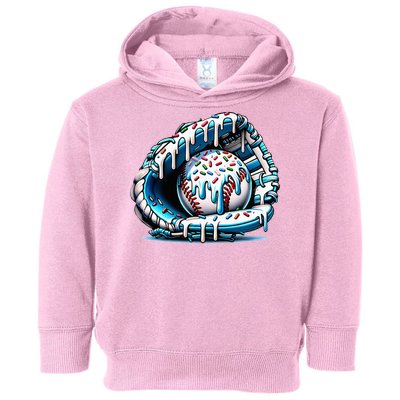 Baseball Home Plate Drip  Toddler Hoodie