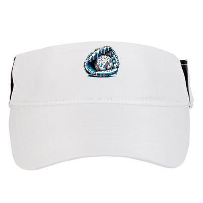 Baseball Home Plate Drip  Adult Drive Performance Visor
