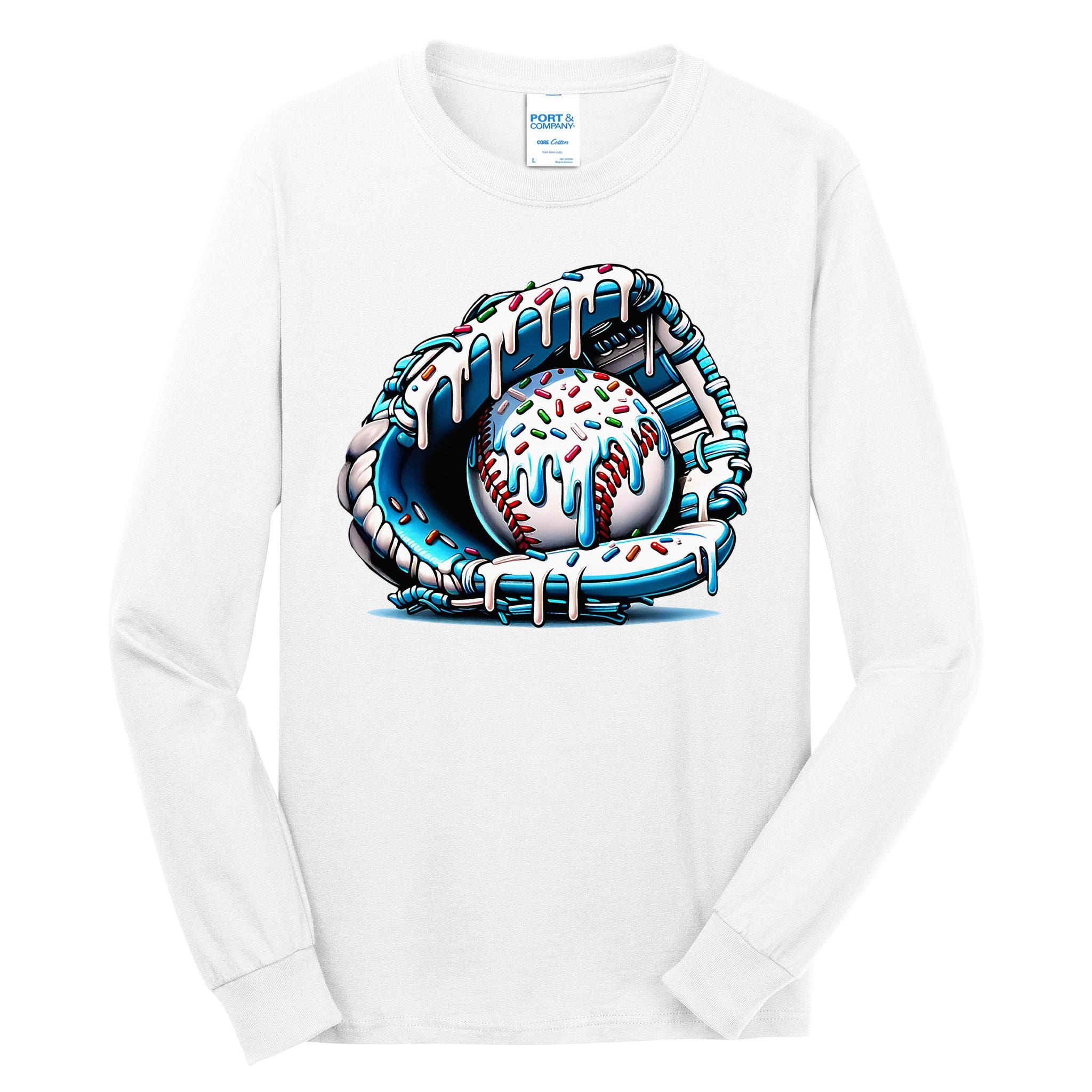 Baseball Home Plate Drip  Tall Long Sleeve T-Shirt