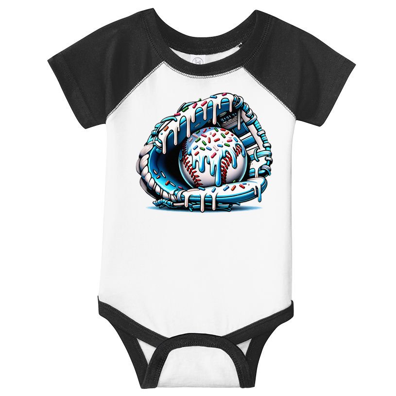 Baseball Home Plate Drip  Infant Baby Jersey Bodysuit