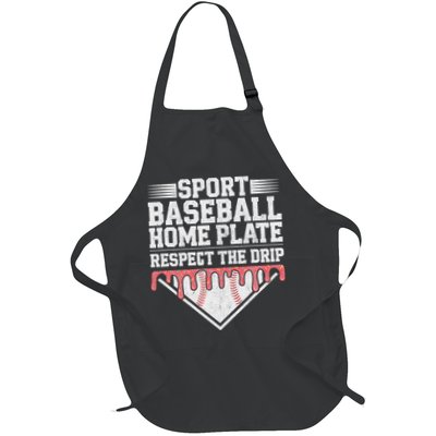 Baseball Home Plate Drip For Respect The Drip Ice Cream Apron