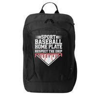 Baseball Home Plate Drip For Respect The Drip Ice Cream City Backpack