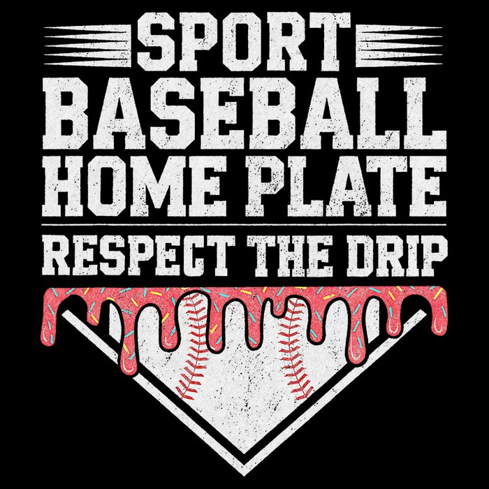 Baseball Home Plate Drip For Respect The Drip Ice Cream City Backpack