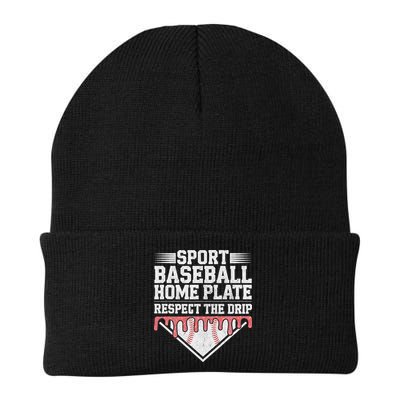 Baseball Home Plate Drip For Respect The Drip Ice Cream Beanie